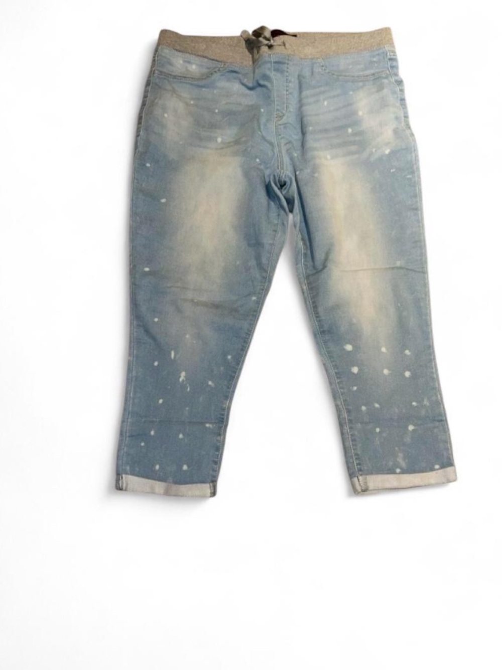 Red Light Blue Boyfriend Crop Jeans